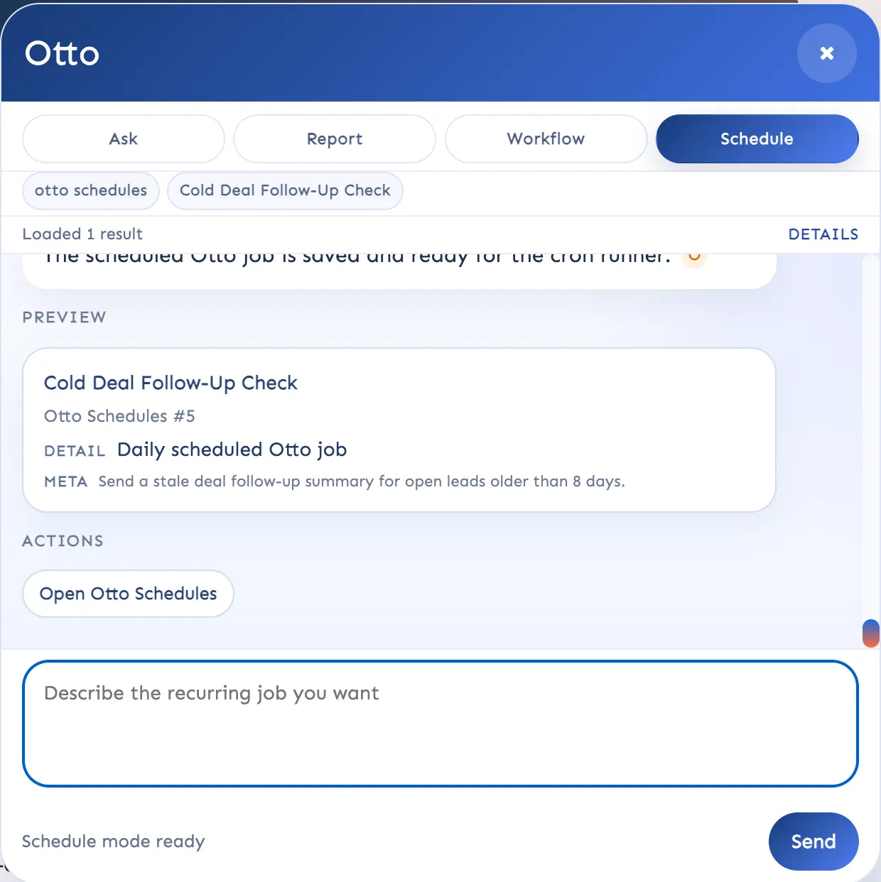 Super Easy CRM Otto AI agent workspace